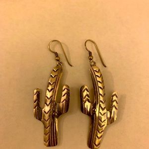 Vintage Southwestern Cactus Earrings